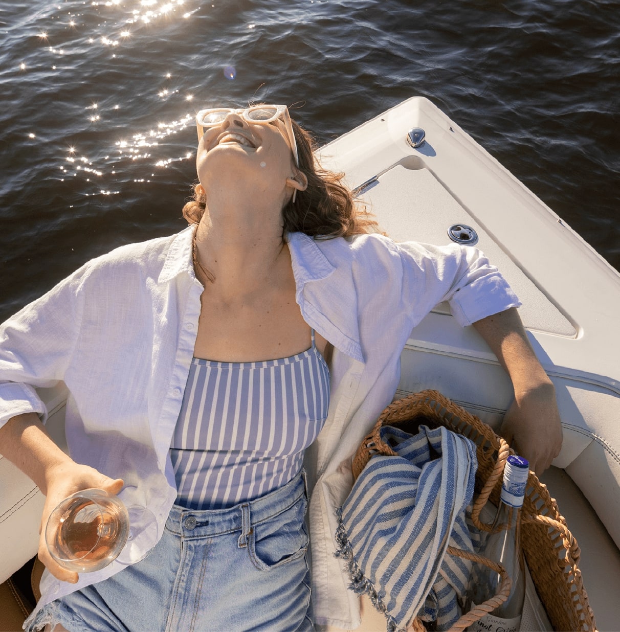 Women enjoying the boat