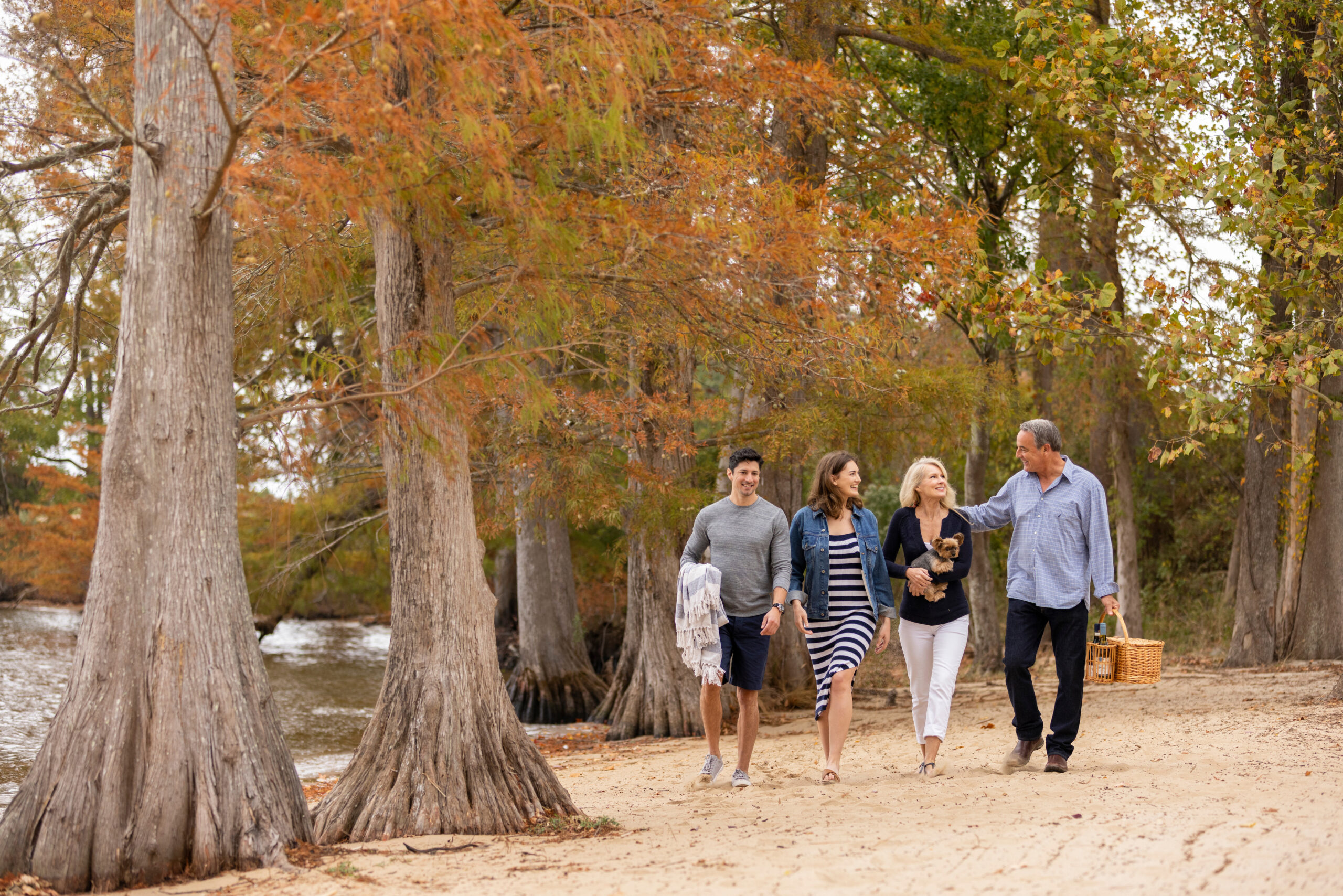Family walking