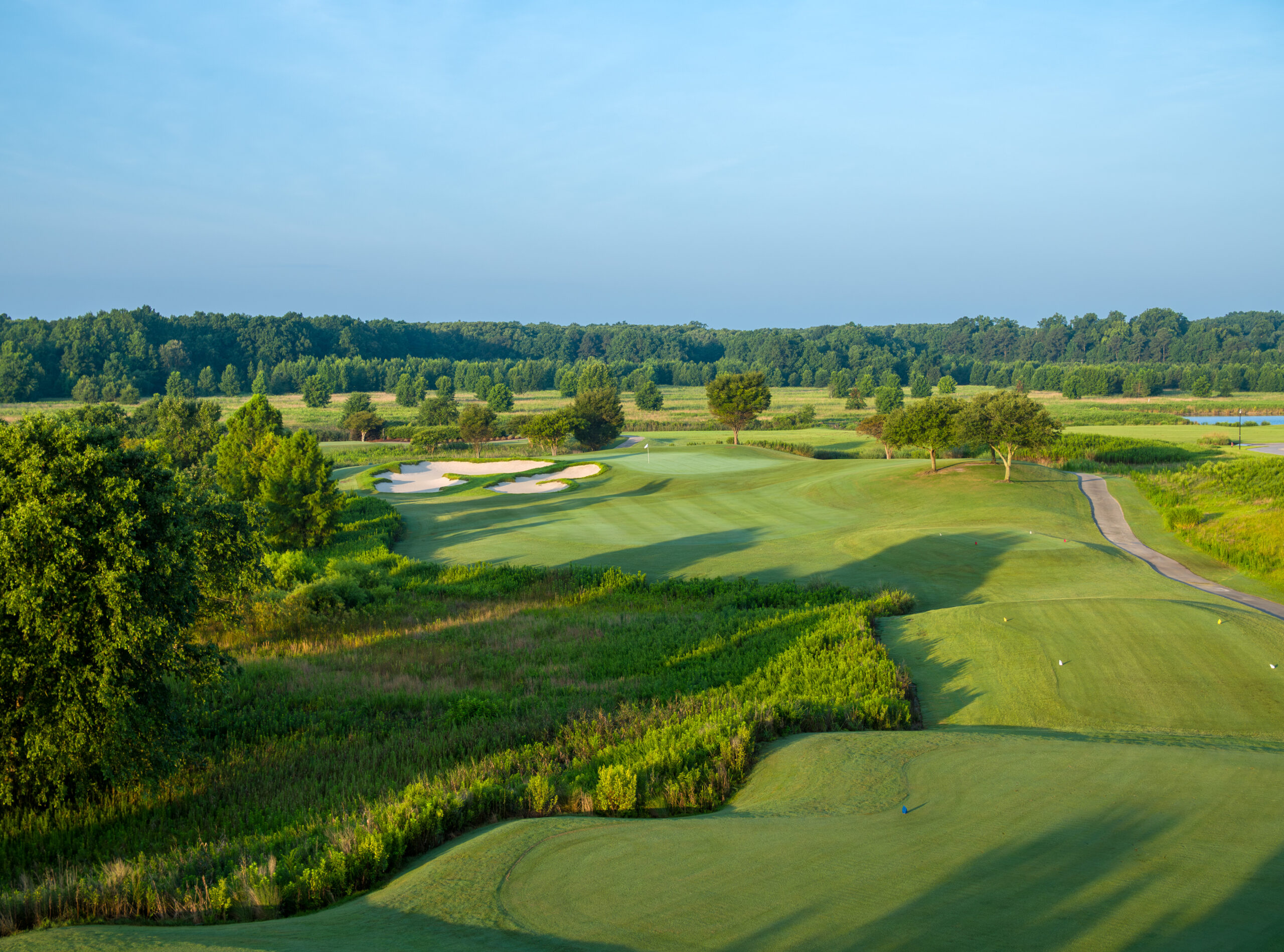 Rolling hills of the Occano golf course